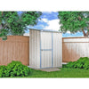 Casetta da giardino in lamiera di acciaio 155x100cm x h 192cm - 50kg - 1,55mq - BIANCO