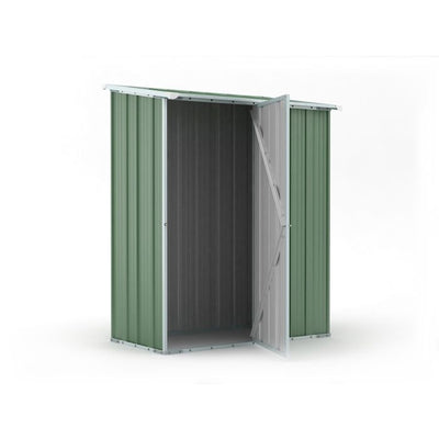 Box per esterno casetta da giardino in lamiera di acciaio 155x100cm x h 192cm - 50kg - 1,55mq - VERDE