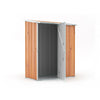 Casetta da giardino in lamiera di acciaio 155x100cm x h 192cm - 50kg - 1,55mq