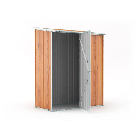 Casetta da giardino in lamiera di acciaio 155x100cm x h 192cm - 50kg - 1,55mq