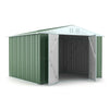 Casetta acciaio da giardino in lamiera zincata 327x269cm x h 215cm - 132 kg - 8,80mq VERDE