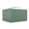 Casetta acciaio da giardino in lamiera zincata 327x269cm x h 215cm - 132 kg - 8,80mq VERDE