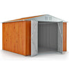 Deposito attrezzi box acciaio capanno lamiera zincata 327x269cm x h 215cm - 132 kg - 8,80mq LEGNO