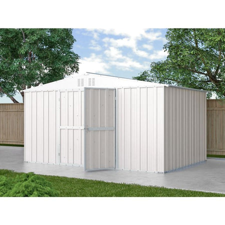 Box deposito in lamiera garage acciaio 403x269cm x h 215cm - 149kg - 10,84mq BIANCO
