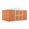 Capanno per esterno box in acciaio casetta da giardino 403x269cm x h 215cm - 149kg - 10,84mq LEGNO