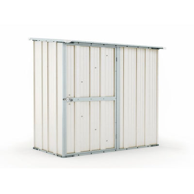 Box in acciaio casetta da giardino capanno 174x100cm x h 182cm - 43kg - 1,74mq - BIANCO