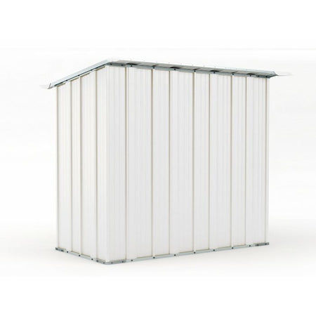 Box in acciaio casetta da giardino capanno 174x100cm x h 182cm - 43kg - 1,74mq - BIANCO