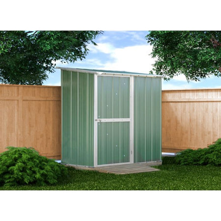 Box in acciaio casetta da giardino capanno 174x100cm x h 182cm - 43kg - 1,74mq