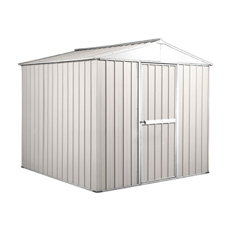 Capanno per esterno in lamiera di acciaio zincata 275x175cm x h 212cm - 87 kg - 4,81mq BIANCO