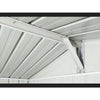 Capanno per esterno in lamiera di acciaio zincata 275x175cm x h 212cm - 87 kg - 4,81mq BIANCO