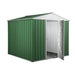 Deposito attrezzi giardino in lamiera di acciaio zincata 275x175cm x h 212cm - 87 kg - 4,81mq VERDE