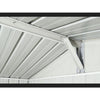Deposito attrezzi giardino in lamiera di acciaio zincata 275x175cm x h 212cm - 87 kg - 4,81mq VERDE