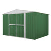 Box acciaio casetta giardino in lamiera deposito attrezzi 360x175cm x h 212cm - 110 kg - 6,30 mq VERDE