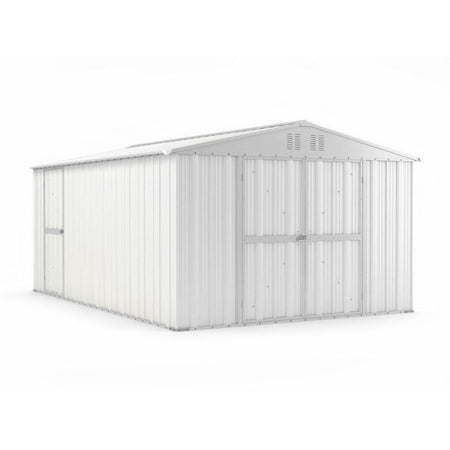 Capanno box attrezzi i per esterno casetta giardino in lamiera 327x459cm x h 215cm - 201 kg - 15,01 mq