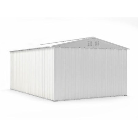 Capanno box attrezzi i per esterno casetta giardino in lamiera 327x459cm x h 215cm - 201 kg - 15,01 mq