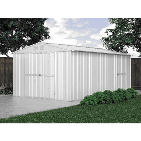 Capanno box attrezzi i per esterno casetta giardino in lamiera 327x459cm x h 215cm - 201 kg - 15,01 mq