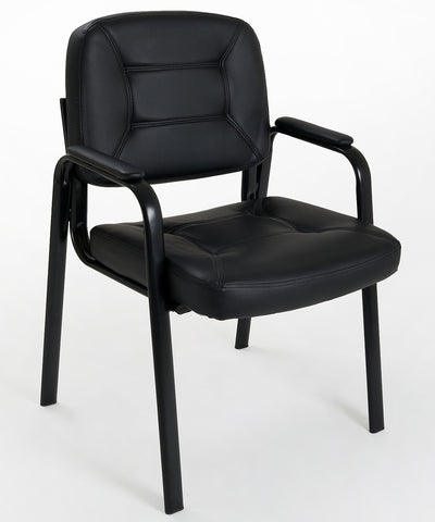 Sedia imbottita in ecopelle modello Easy per sala attesa ufficio ospite conferenza riunione