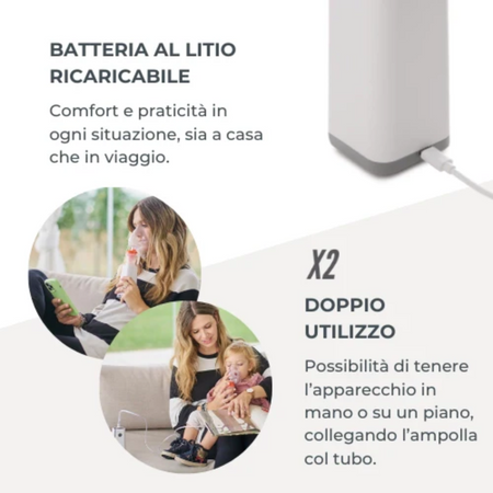 Aerosol portatile a pistone Nuvita