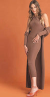 Nualy Abito Donna Lungo A Costine Tinta Unita Vestito Casual Smanicato A Collo Alto Moda/Donna/Abbigliamento/Vestiti/Casual You Store - Messina, Commerciovirtuoso.it