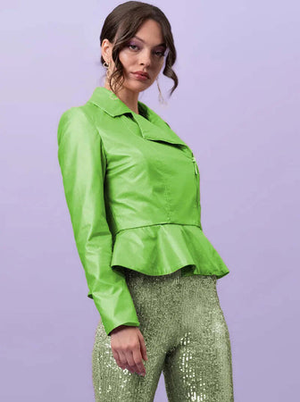 NUALY-GLAMOUR-|-Giacca-di-pelle