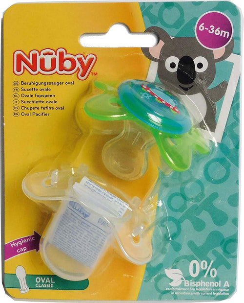 Nuby ID5857MFS Succhietto ovale da 6 a 36 mesi colore assortito Prima infanzia/Succhietti e massaggiagengive/Succhietti Scontolo.net - Potenza, Commerciovirtuoso.it
