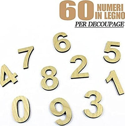 Numeri In Legno 60 Pezzi Decoupage Lavoretti Scuola 3cm Spessore 1mm Decorazioni Hobby e collezionismo > Disegno e Pittura Trade Shop italia - Napoli, Commerciovirtuoso.it