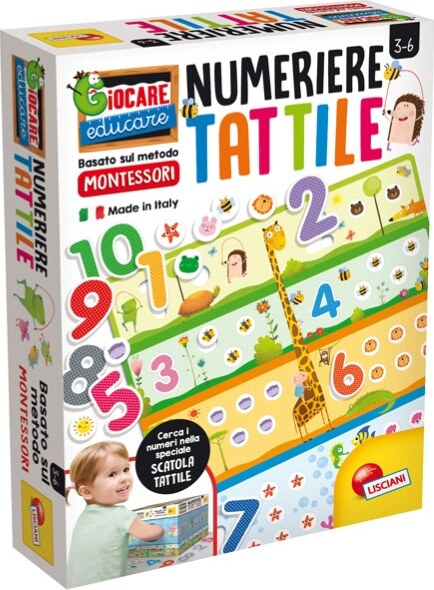 Numeriere tattile Montessori Plus - Lisciani Giochi e giocattoli/Giochi educativi e scientifici/Lettura e scrittura/Giochi di ortografia e sillabazione Eurocartuccia - Pavullo, Commerciovirtuoso.it