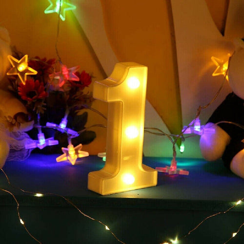 Numero 1 Luminoso Bianco A Led Decoro Per Eventi Feste Luce Calda 3000k 16x3cm Casa, arredamento e bricolage > Prodotti per Feste Trade Shop italia - Napoli, Commerciovirtuoso.it