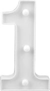 Numero 1 Luminoso Bianco A Led Decoro Per Eventi Feste Luce Calda 3000k 16x3cm Casa, arredamento e bricolage > Prodotti per Feste Trade Shop italia - Napoli, Commerciovirtuoso.it