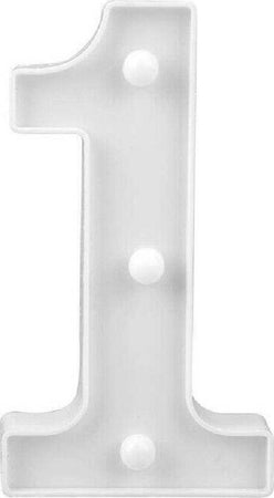 Numero 1 Luminoso Bianco A Led Decoro Per Eventi Feste Luce Calda 3000k 16x3cm Casa, arredamento e bricolage > Prodotti per Feste Trade Shop italia - Napoli, Commerciovirtuoso.it