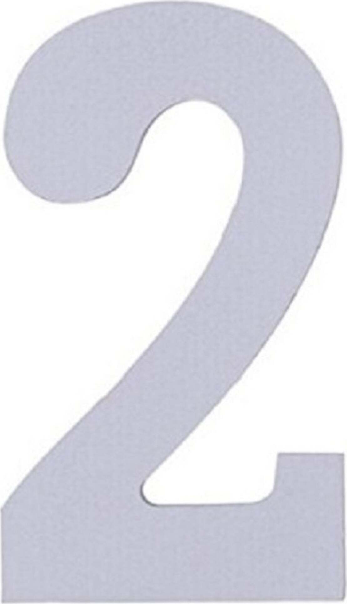 Numero 7 In MDF Bianco 11 Cm Per Decorazioni E Lavoretti Fai-da-te - Rayher 62707000 - 3