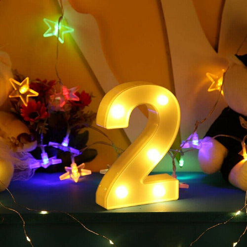 Numero 2 Luminoso Bianco A Led Decoro Per Eventi Feste Luce Calda 3000k 16x3cm Casa, arredamento e bricolage > Prodotti per Feste Trade Shop italia - Napoli, Commerciovirtuoso.it