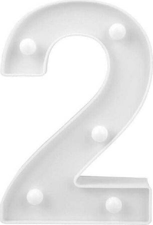 Numero 2 Luminoso Bianco A Led Decoro Per Eventi Feste Luce Calda 3000k 16x3cm Casa, arredamento e bricolage > Prodotti per Feste Trade Shop italia - Napoli, Commerciovirtuoso.it