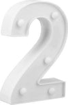 Numero 2 Luminoso Bianco A Led Decoro Per Eventi Feste Luce Calda 3000k 16x3cm Casa, arredamento e bricolage > Prodotti per Feste Trade Shop italia - Napoli, Commerciovirtuoso.it