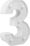 Numero 3 Luminoso Bianco A Led Decoro Per Eventi Feste Luce Calda 3000k 16x3cm Casa, arredamento e bricolage > Prodotti per Feste Trade Shop italia - Napoli, Commerciovirtuoso.it