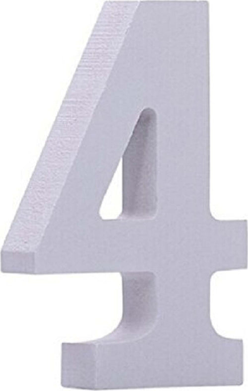 NUMERO 4 IN LEGNO BIANCO 11CM DECORAZIONE CONFETTATA MATRIMONIO COMPLEANNO PROMESSA Illuminazione/Illuminazione per interni/Illuminazione speciale/Insegne luminose Trade Shop italia - Napoli, Commerciovirtuoso.it