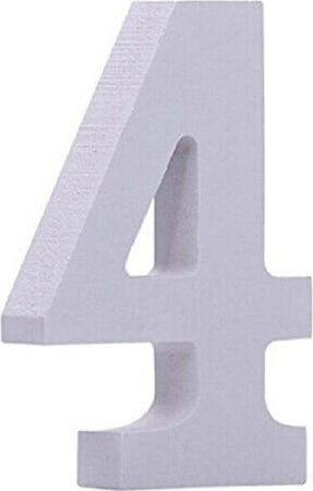 Numero-4-In-Legno-Bianco-11cm-Decorazione-Confettata-Matrimonio-Compleanno-Promessa