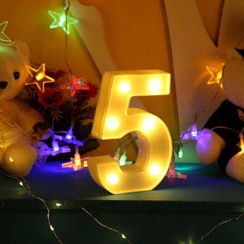 Numero 5 Luminoso Bianco A Led Decoro Per Eventi Feste Luce Calda 3000k 16x3cm Casa, arredamento e bricolage > Prodotti per Feste Trade Shop italia - Napoli, Commerciovirtuoso.it