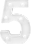 Numero 5 Luminoso Bianco A Led Decoro Per Eventi Feste Luce Calda 3000k 16x3cm Casa, arredamento e bricolage > Prodotti per Feste Trade Shop italia - Napoli, Commerciovirtuoso.it