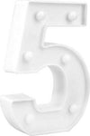 Numero 5 Luminoso Bianco A Led Decoro Per Eventi Feste Luce Calda 3000k 16x3cm Casa, arredamento e bricolage > Prodotti per Feste Trade Shop italia - Napoli, Commerciovirtuoso.it