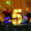 Numero-5-Luminoso-Bianco-A-Led-Decoro-Per-Eventi-Feste-Luce-Calda-3000k-16x3cm