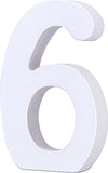 NUMERO 6 IN LEGNO BIANCO DECORAZIONE CONFETTATA MATRIMONIO COMPLEANNO PROMESSA Illuminazione/Illuminazione per interni/Illuminazione speciale/Insegne luminose Trade Shop italia - Napoli, Commerciovirtuoso.it