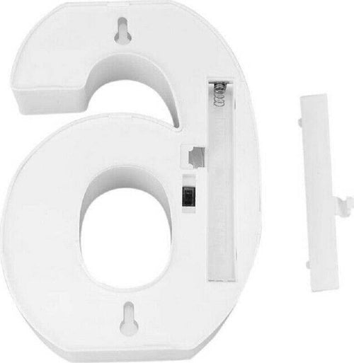Numero 6 Luminoso Bianco A Led Decoro Per Eventi Feste Luce Calda 3000k 16x3cm Illuminazione/Illuminazione per interni/Illuminazione speciale/Insegne luminose Trade Shop italia - Napoli, Commerciovirtuoso.it