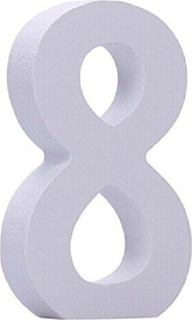 NUMERO 8 IN LEGNO BIANCO 11CM DECORAZIONE CONFETTATA COMPLEANNO ARREDO CASA TAVOLO Illuminazione/Illuminazione per interni/Illuminazione speciale/Insegne luminose Trade Shop italia - Napoli, Commerciovirtuoso.it