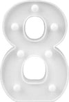Numero 8 Luminoso Bianco A Led Decoro Per Eventi Feste Luce Calda 3000k 16x3cm Casa, arredamento e bricolage > Prodotti per Feste Trade Shop italia - Napoli, Commerciovirtuoso.it