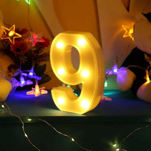 Numero 9 Luminoso Bianco A Led Decoro Per Eventi Feste Luce Calda 3000k 16x3cm Casa, arredamento e bricolage > Prodotti per Feste Trade Shop italia - Napoli, Commerciovirtuoso.it