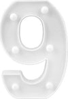 Numero 9 Luminoso Bianco A Led Decoro Per Eventi Feste Luce Calda 3000k 16x3cm Casa, arredamento e bricolage > Prodotti per Feste Trade Shop italia - Napoli, Commerciovirtuoso.it