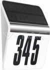 NUMERO CIVICO ILLUMINATO LED RICARICA ENERGIA SOLARE ACCIAIO INOX ESTERNO CASA  Trade Shop italia - Napoli, Commerciovirtuoso.it