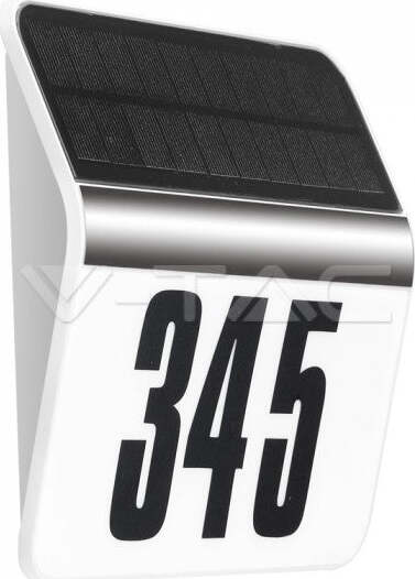 NUMERO CIVICO ILLUMINATO LED RICARICA ENERGIA SOLARE ACCIAIO INOX ESTERNO CASA  Trade Shop italia - Napoli, Commerciovirtuoso.it