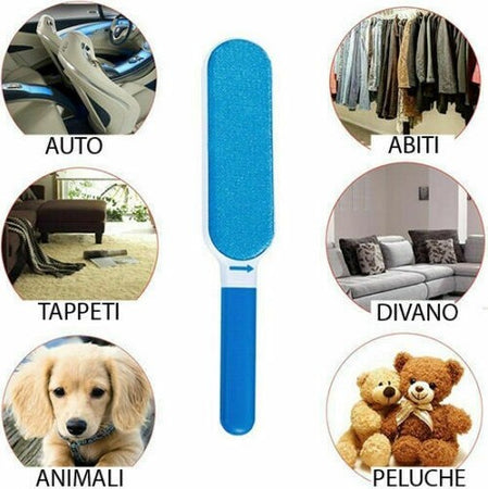 Nuovo KIT PULIZIA CASA AUTO SPAZZOLE RACCOGLI E RIMUOVI PELI PER CANI E GATTI Prodotti per animali domestici/Cani/Accessori per toilette/Guanti e rulli per rimozione peli Zencoccostore - Formia, Commerciovirtuoso.it